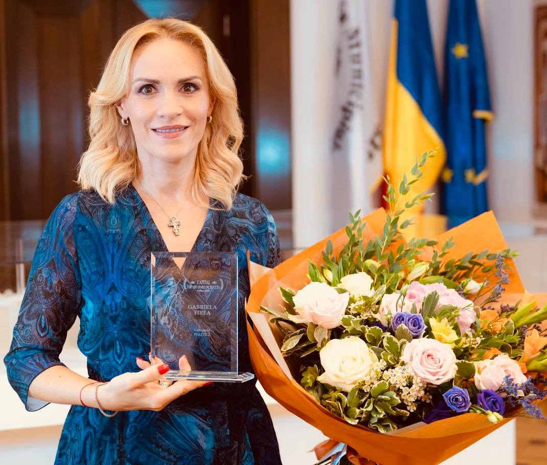 Gabriela Firea, desemnată Femeia Politică a Anului de către Revista Capital