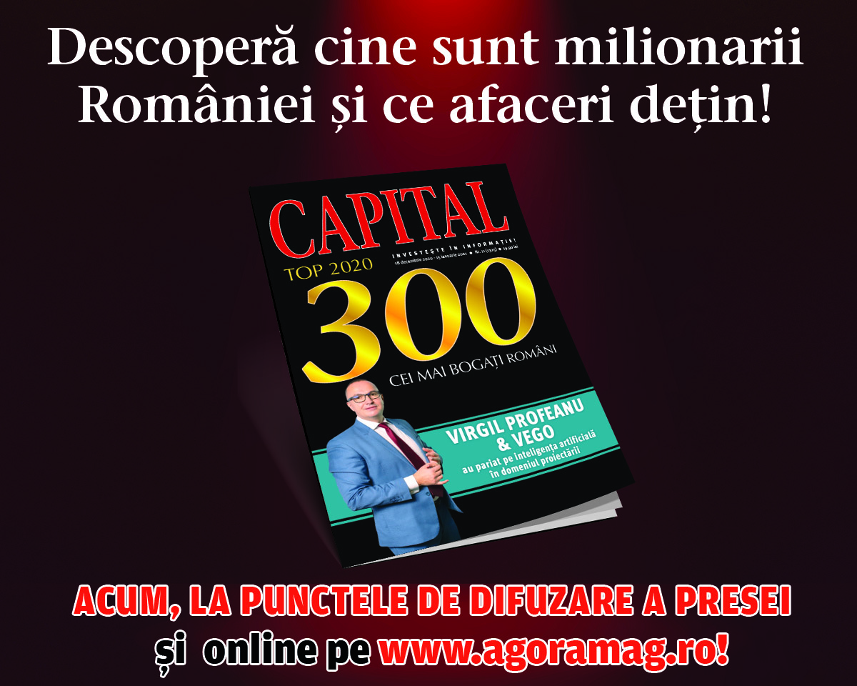 Revista Capital lansează astăzi „Top 300 Cei Mai Bogați Români”