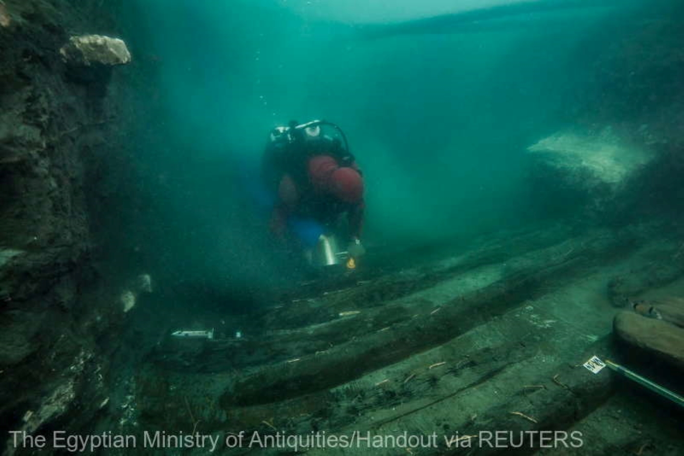 Corabie militară antică şi morminte greceşti, descoperite în Thonis-Heracleion, oraşul scufundat  din Egipt