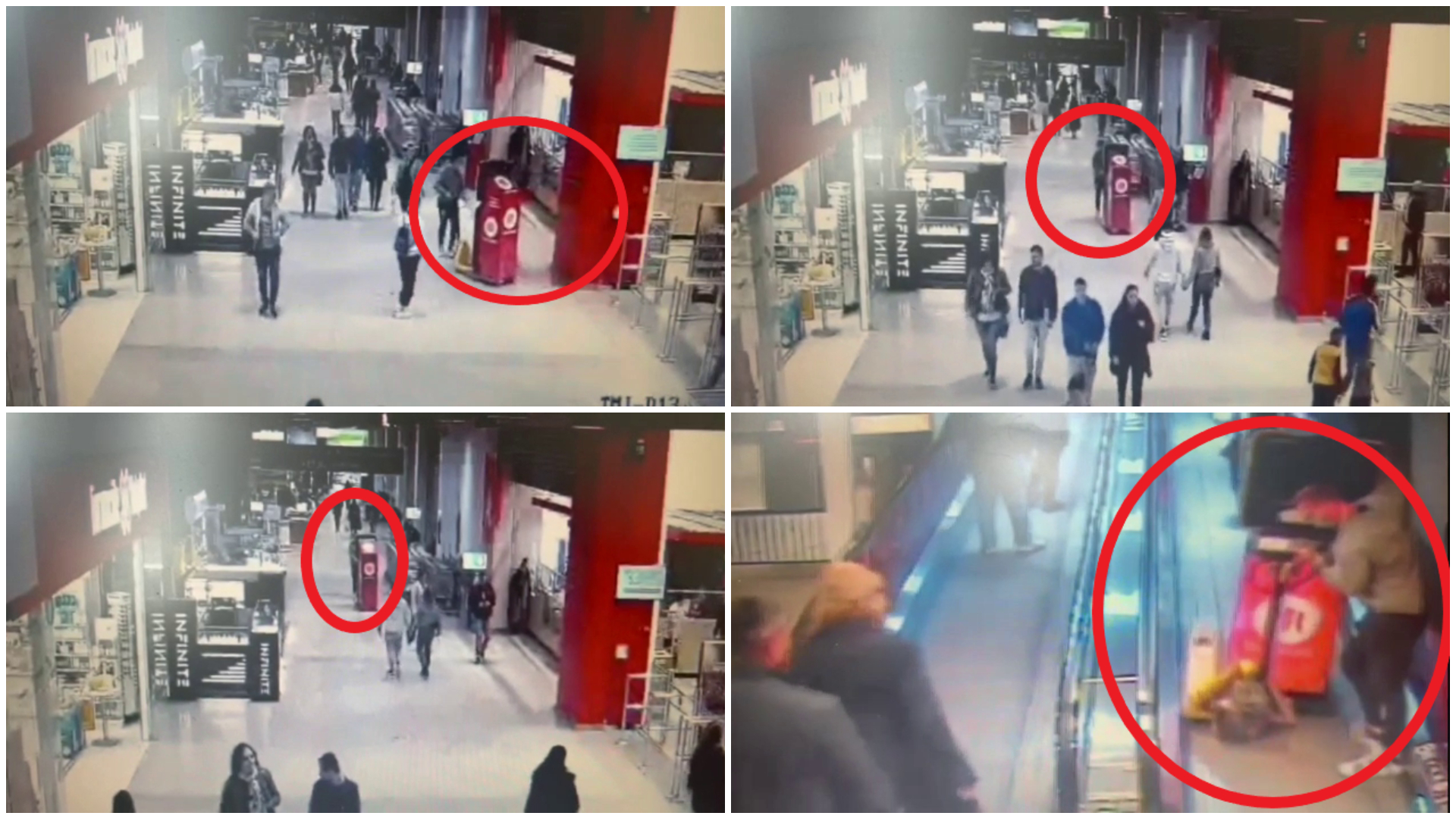 Imagini de necrezut. Un tânăr a reușit să fure un bancomat de criptomonede în plină zi, dintr-un mall aglomerat din Timișoara