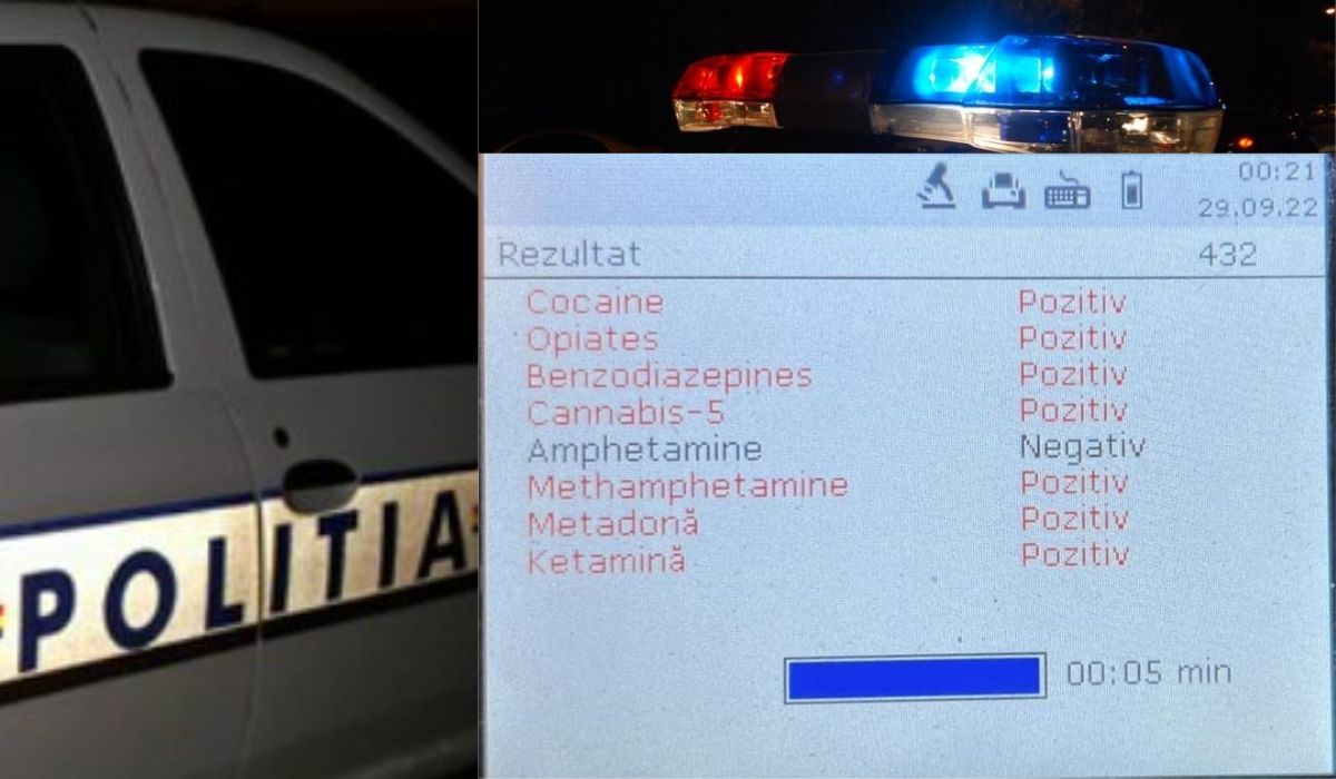 Drug Test cu un singur rezultat negativ! A fost înregistrat unui șofer din Capitală, noaptea trecută