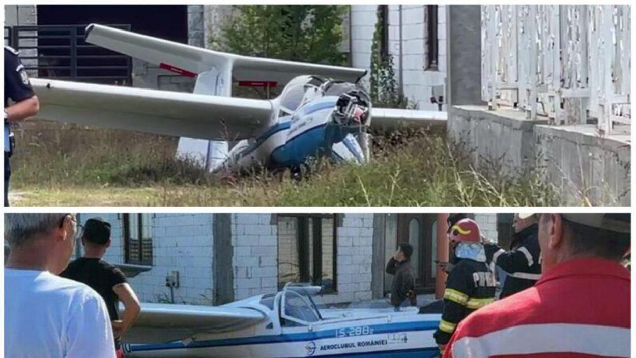 Alertă în Dolj. Un planor s-a prăbușit într-o curte. Pilot, o adolescentă de 17 ani. Ce spun salvatorii