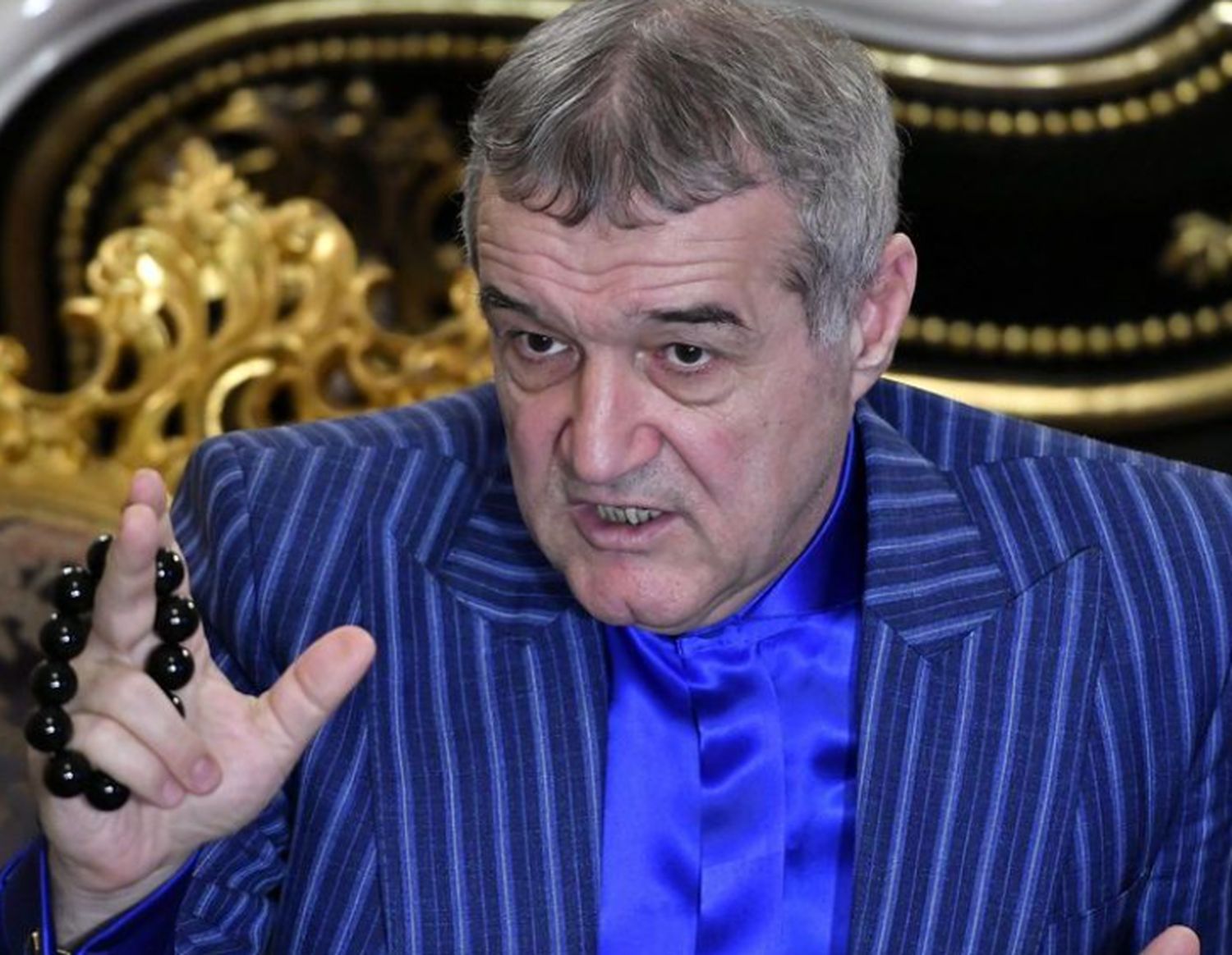 Gigi Becali și soția sa, Luminița, discuții aprinse. Cineva și-a băgat coada