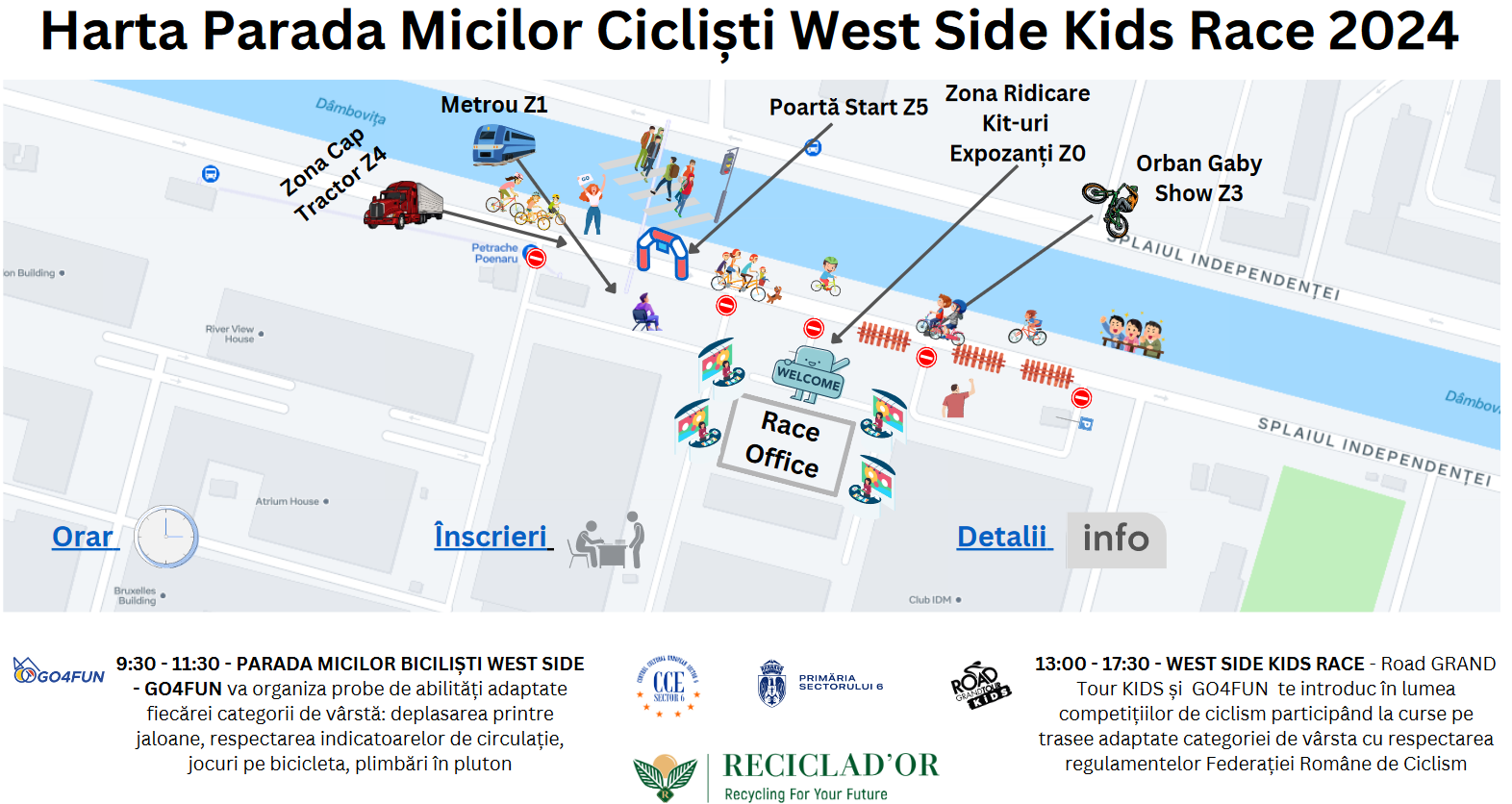Harta Parada Micilor Bicicliști